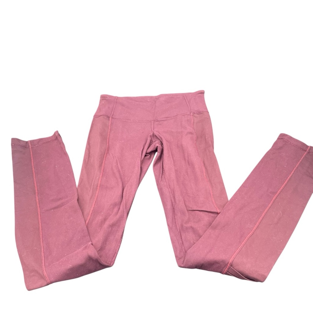 Lululemon Athletica Maroon Moto Leggings Size 6 Full Length